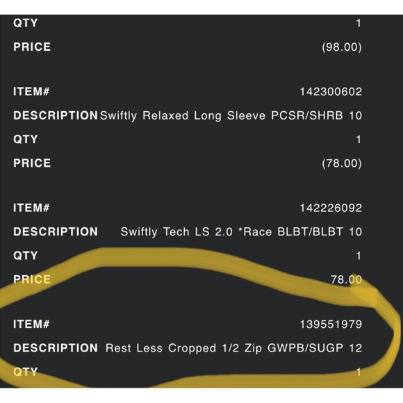 COPY - lulu lemon Rest Less cropped half zip, size 12 - Picture 5 of 5